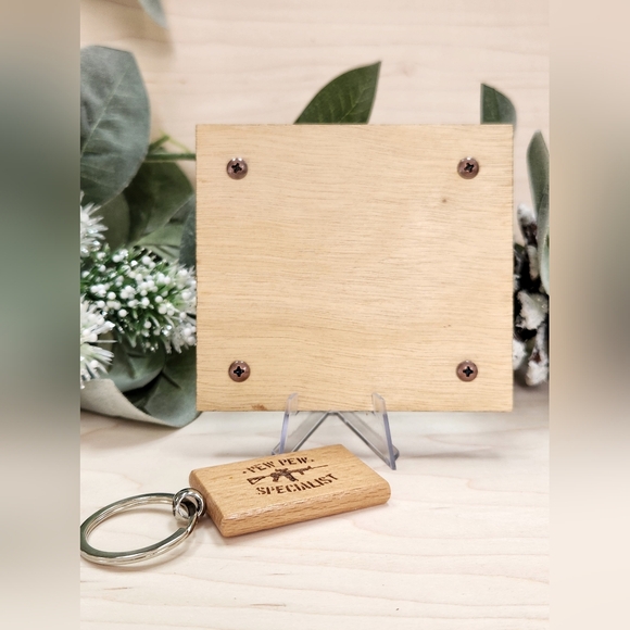 2A 2nd Amendment Decorative Sign & Bonus Keychain - Picture 9 of 9